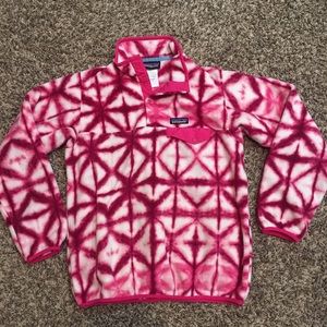 Women’s pink Patagonia Synchilla Pullover
